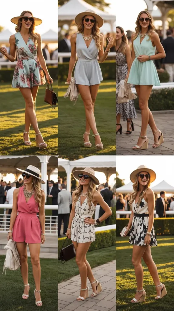  Romper with Wedge Heels