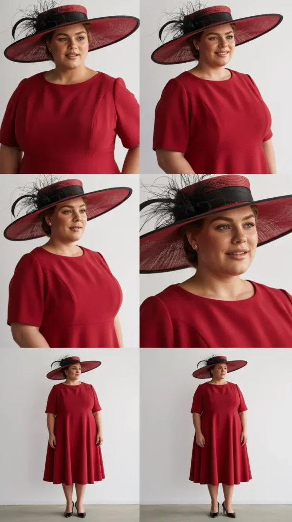 Bold Red Derby Dress