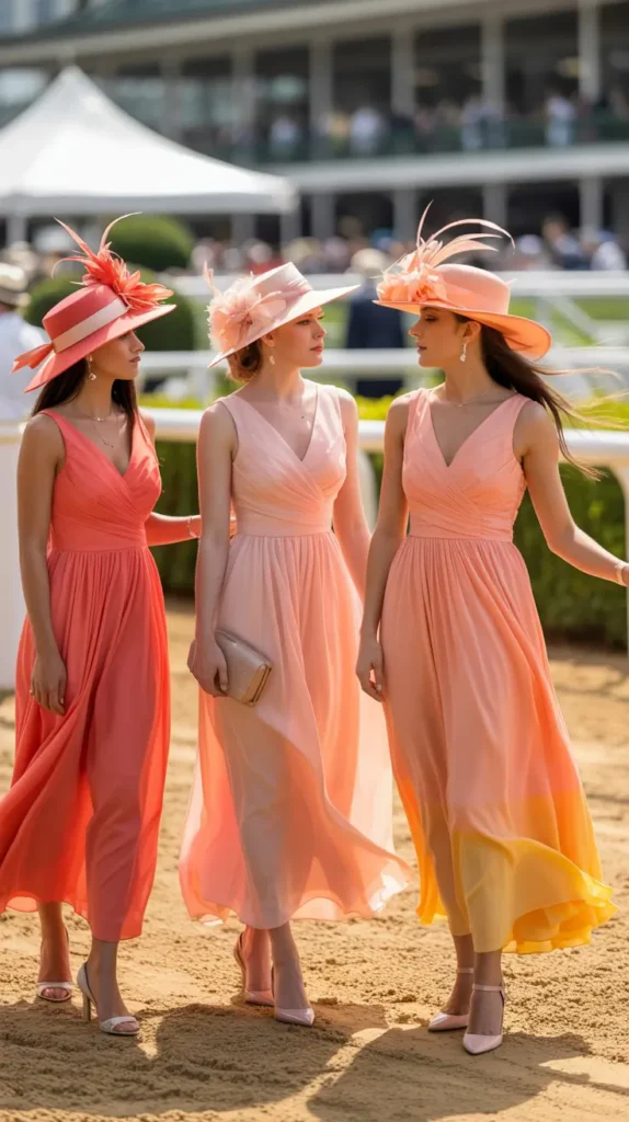 Coral and Orange Ombré Dress