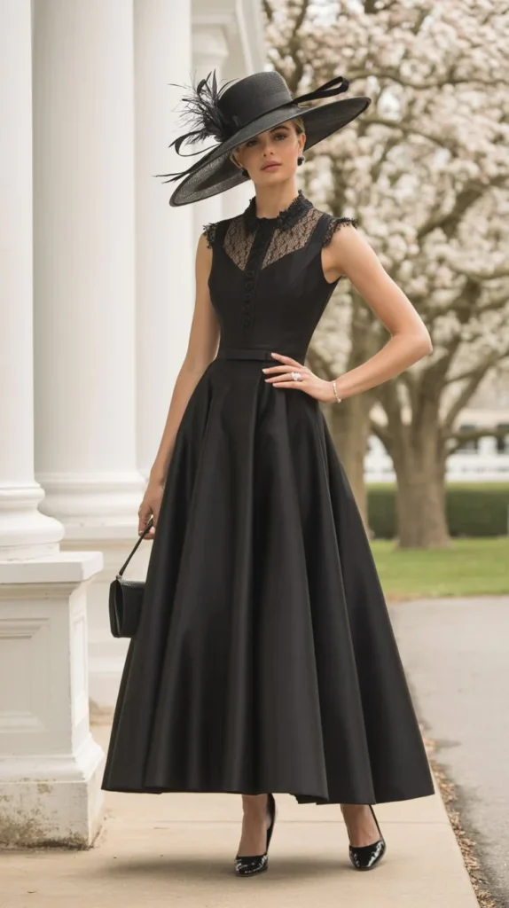 23 Black Classy Kentucky Derby Dresses That Command Attention