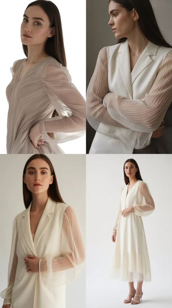 Sheer Sleeve Elegance