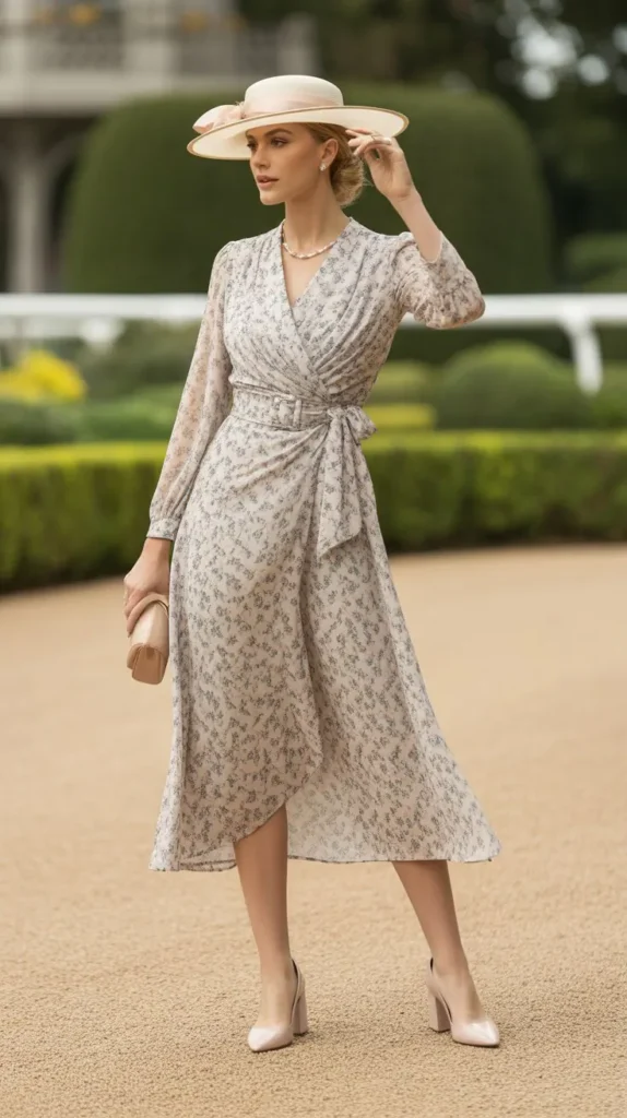 The Printed Wrap Dress Moment