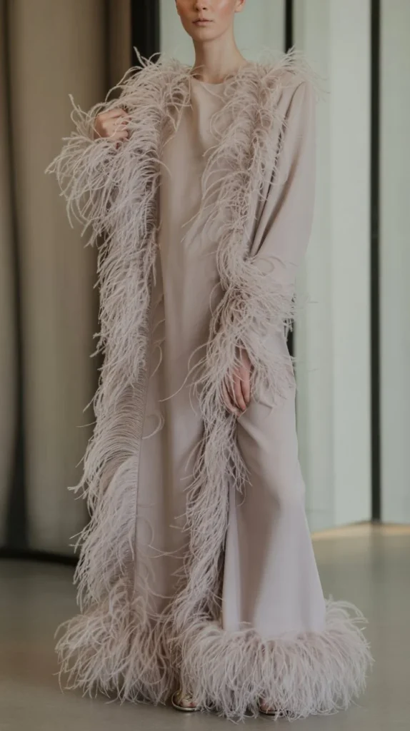 Feather Trim Sophistication