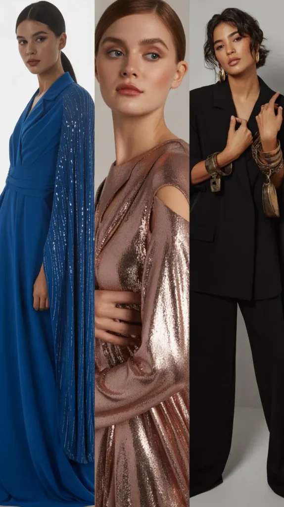 Metallic Accent Glam