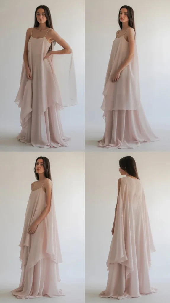 Chiffon Overlay Gown