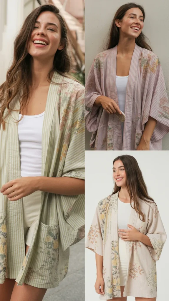Kimono with Basic Outfit