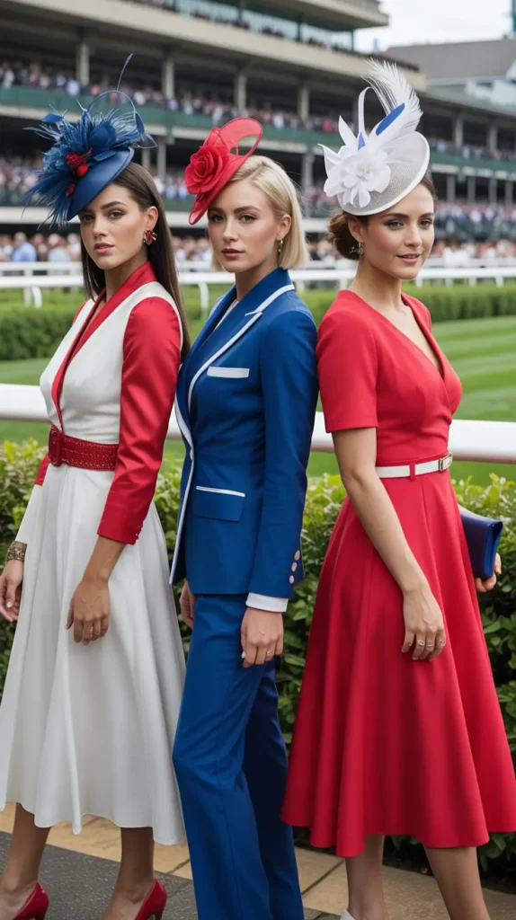 Incorporating Kentucky Derby Colors: Red, White, and Blue