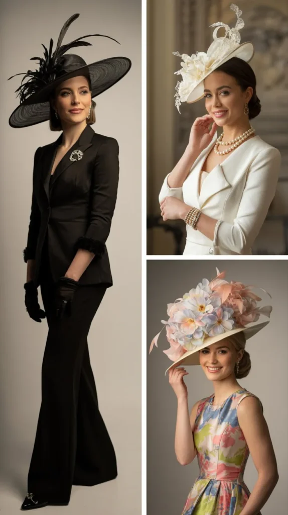 Classic Fascinators and Wide-Brimmed Hats