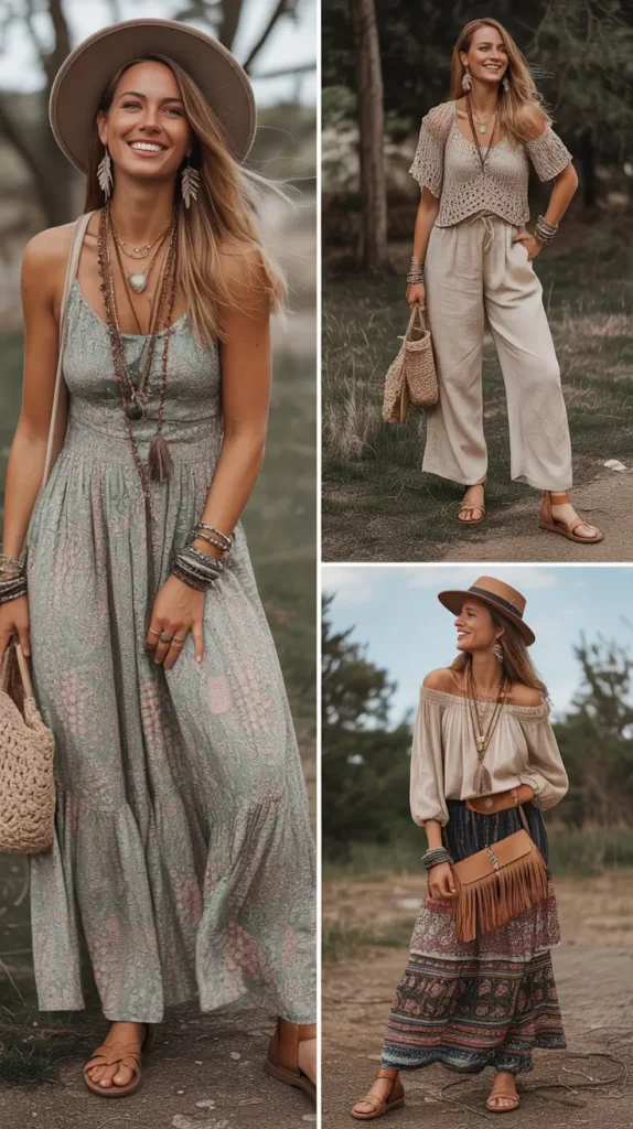 Boho Dress with Accessories