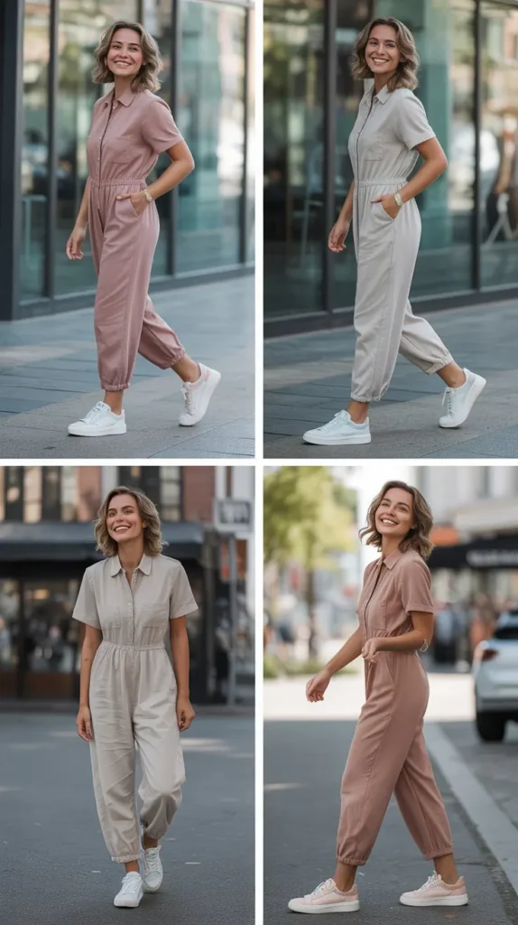 Jumpsuit with Sneakers