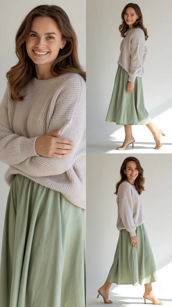 Lightweight Sweater with Skirt