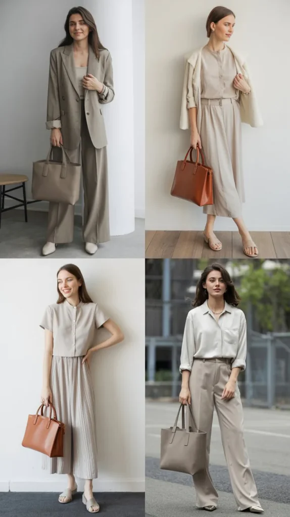 Minimalist Outfit with Statement Bag
