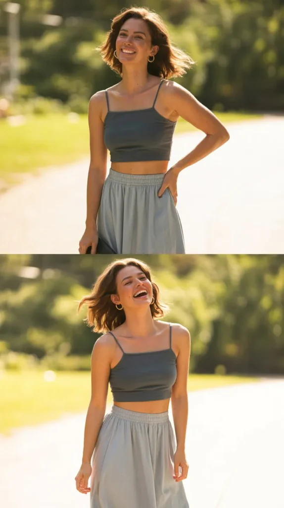  Tube Top with Flowy Skirt