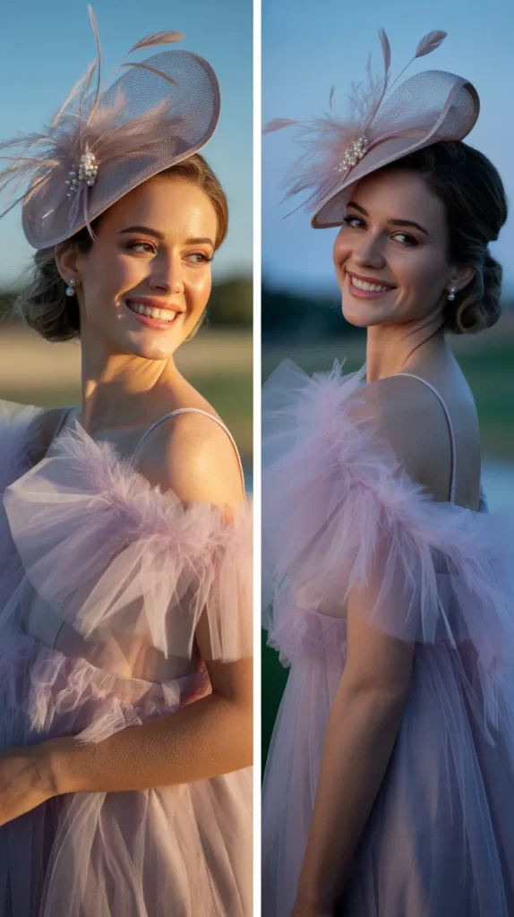 21. Layered Tulle with Structured Hat