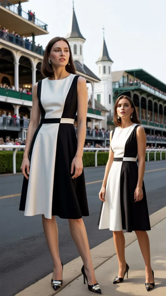 Modern Black and White Contrast Outfit