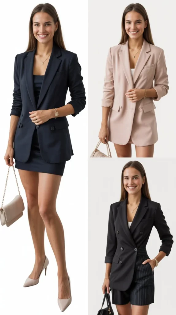 Blazer Dress with Minimal Styling