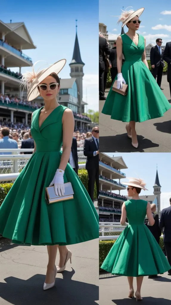 Vintage-Inspired Midi Dress