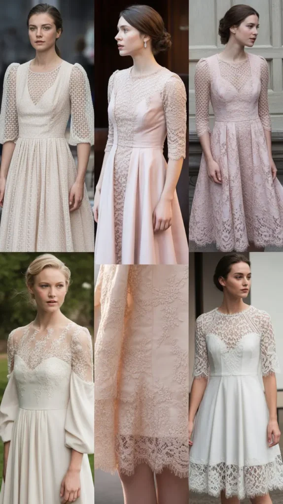 Lace Details and Delicate Embellishments