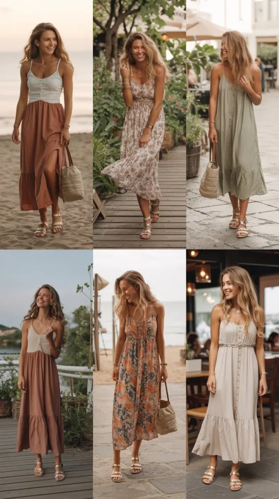 Boho Dress with Sandals