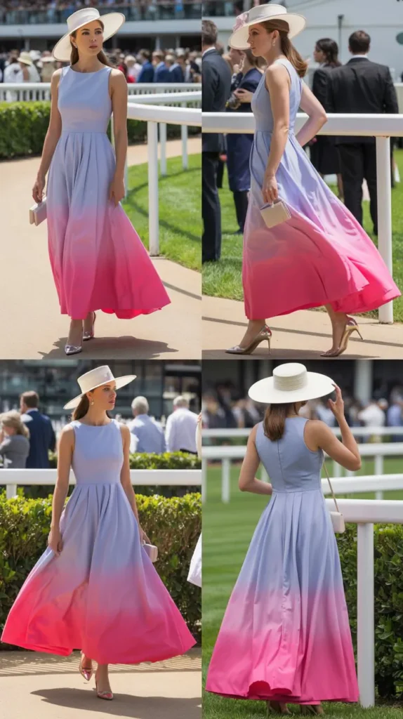 Ombre Dress with Gradient Color Transition