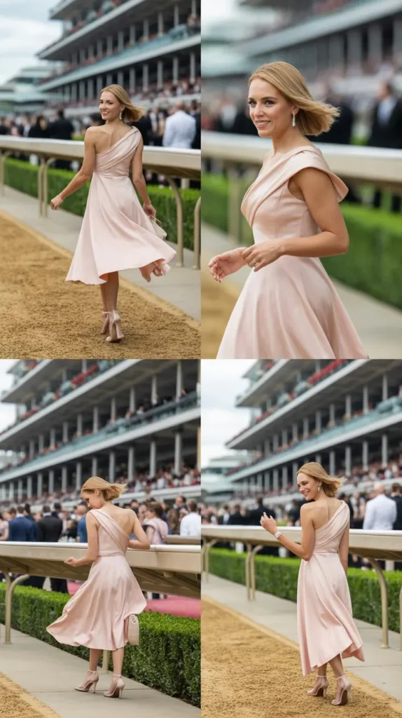 Soft Pink Dress with Flowy Silhouette
