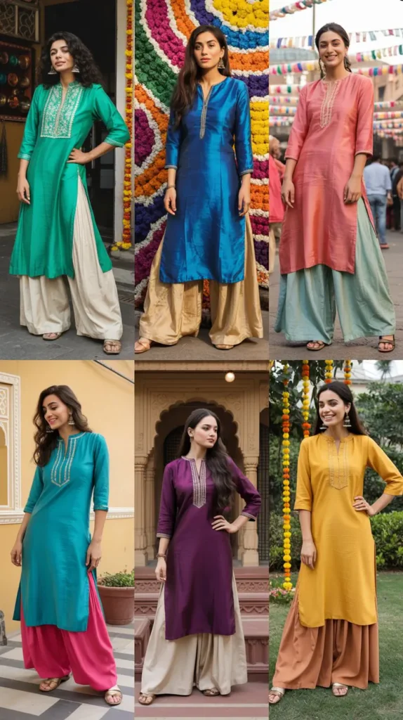  Ethnic Kurti with Palazzos
