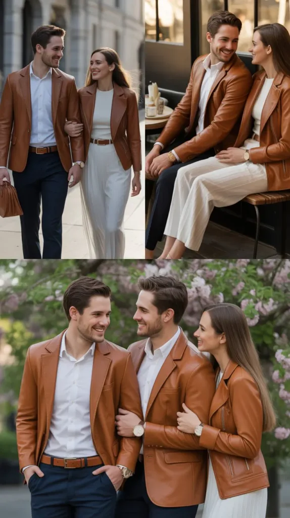 14. Leather Accent Edginess