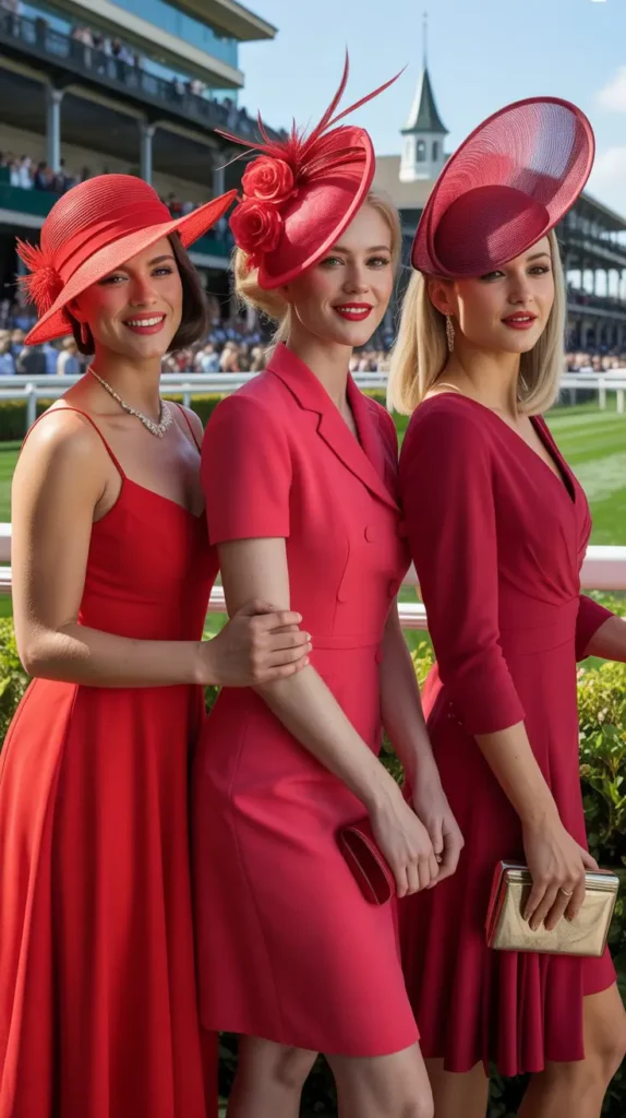 3. Bold Red Dress with a Statement Hat