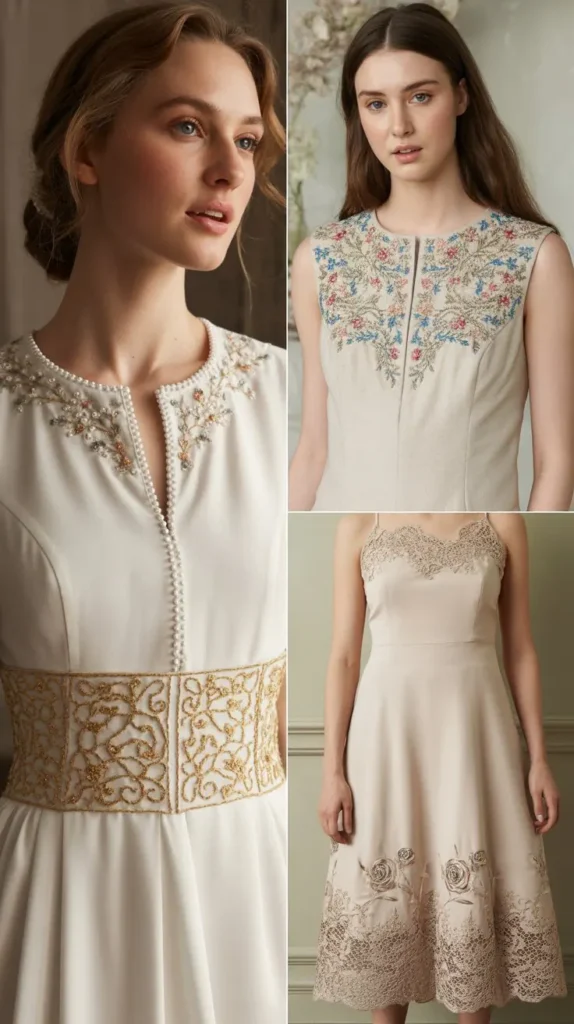 19. Delicate Embroidery and Threadwork