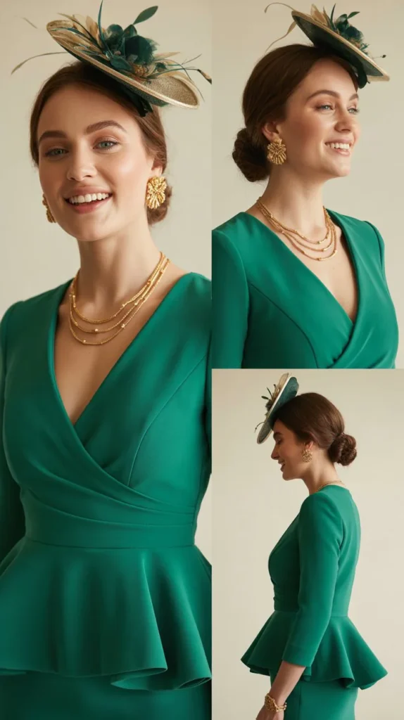 15. Peplum Dress with Coordinated Accessories