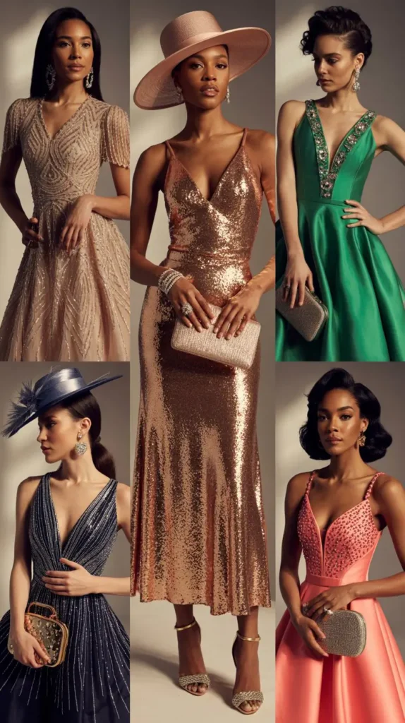 Metallic Accents and Sparkle Details