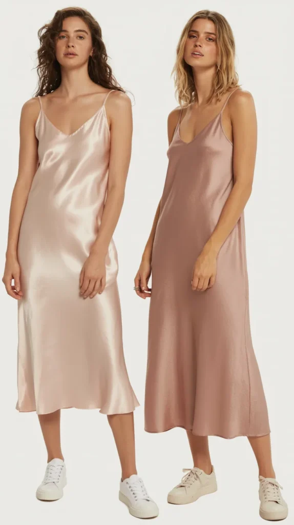  Slip Dress with Sneakers