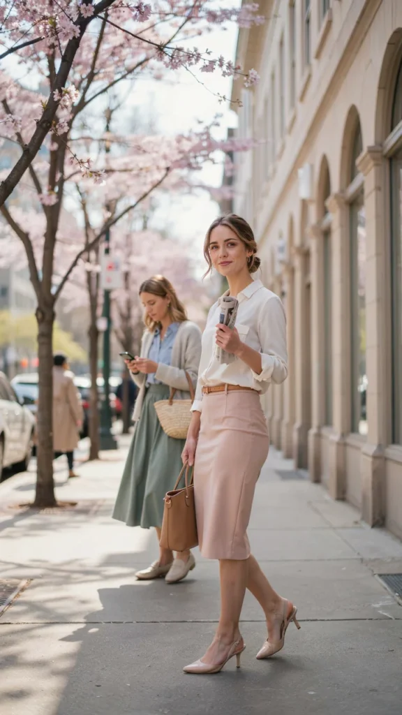 21 Feminine Spring Corporate Skirt Outfits
