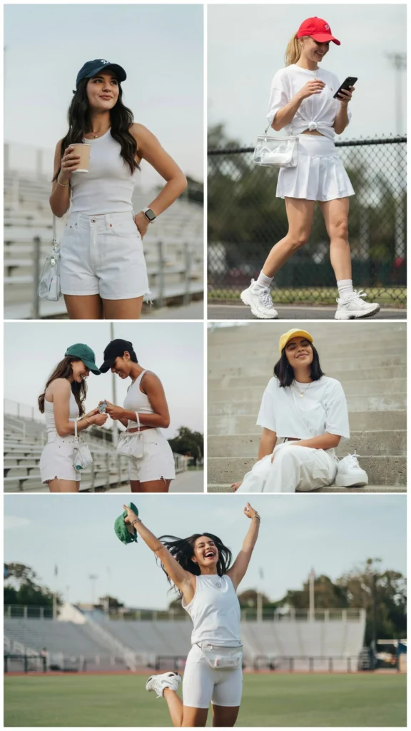 27. All-White Baseball Game Outfit