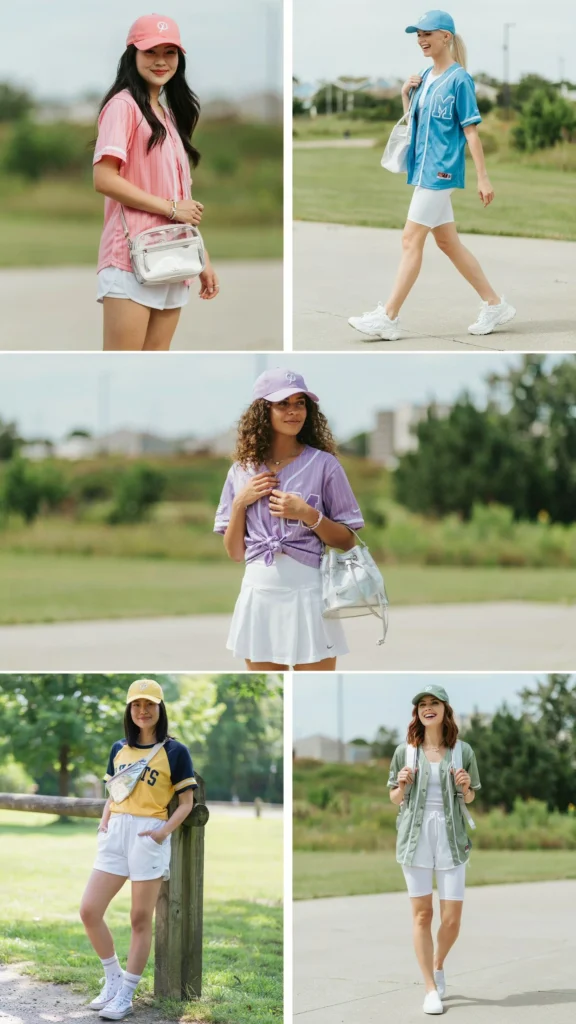 21. Colorful Jersey with White Shorts