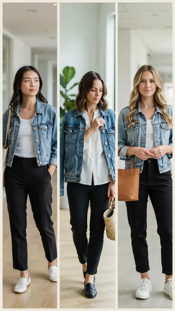 Black Pants with a Date-Night Blouse