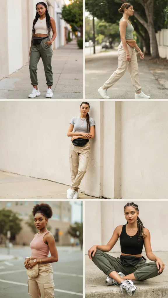 Crop Top with Cargo Pants