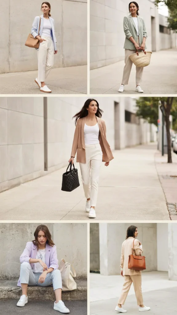 Lightweight Suit with Sneakers