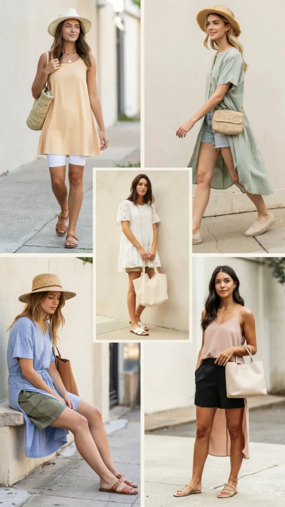 Simple Summer Dress with Shorts Underneath
