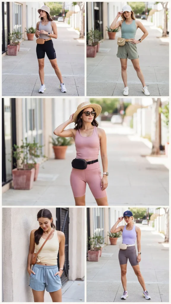 Sporty Tank with Running Shorts