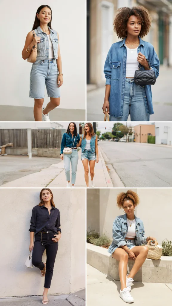 Chic Denim-on-Denim Outfit
