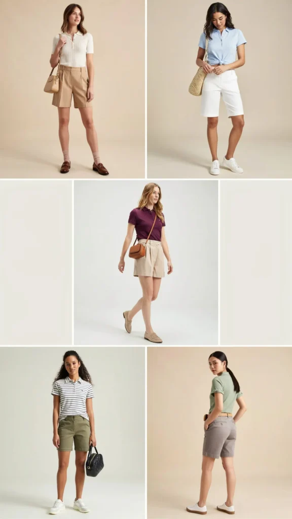 Polo Shirt with Tailored Shorts