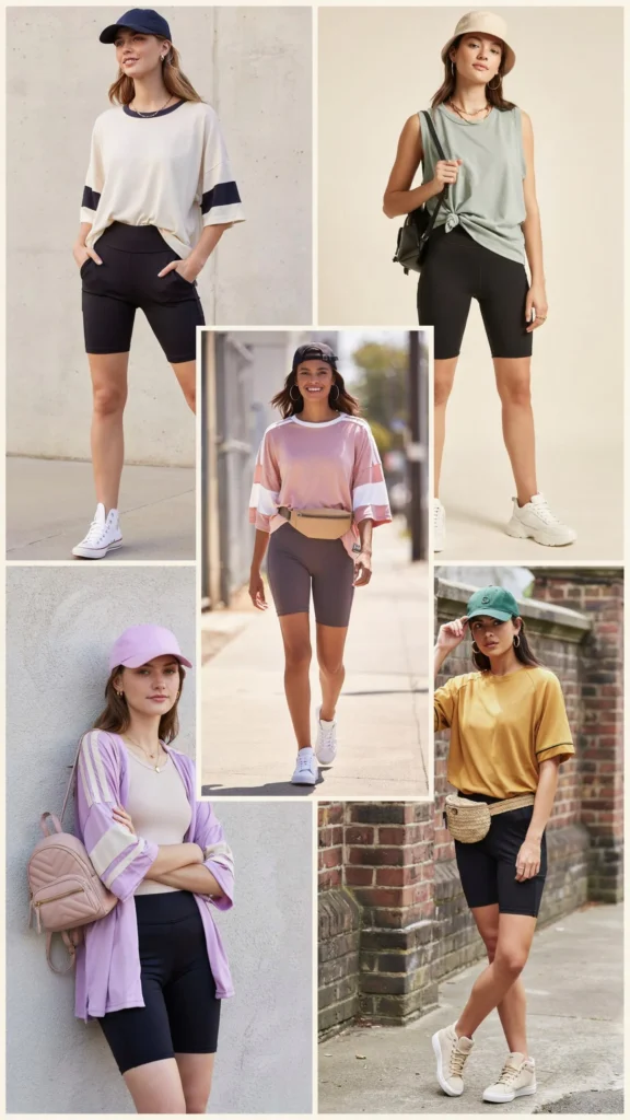Oversized Jersey with Biker Shorts