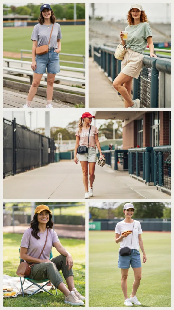 Family-Friendly Tee with Mom Shorts
