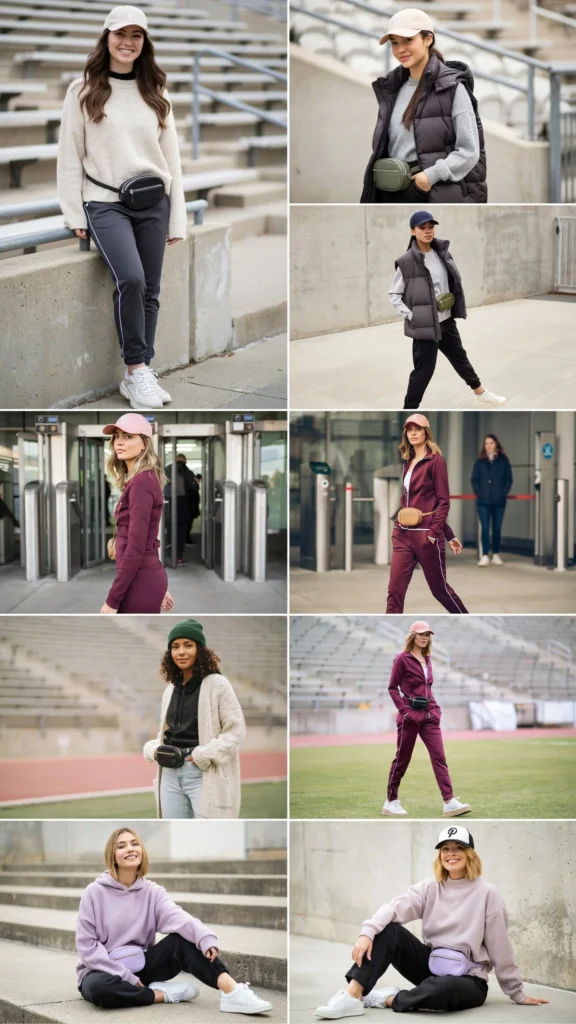 Sporty Tracksuit with Baseball Cap