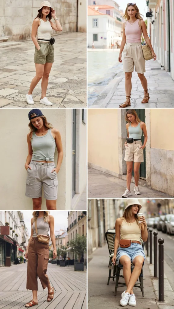Tank Top with Cargo Shorts
