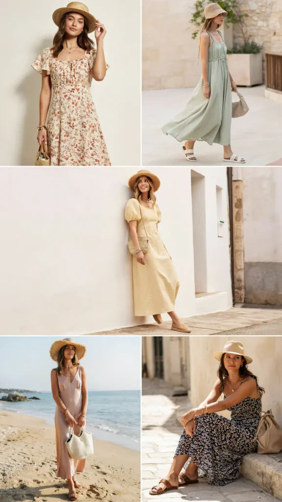 Maxi Dress with Flat Sandals