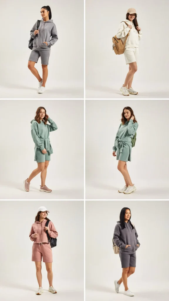 Hoodie with Sweat Shorts