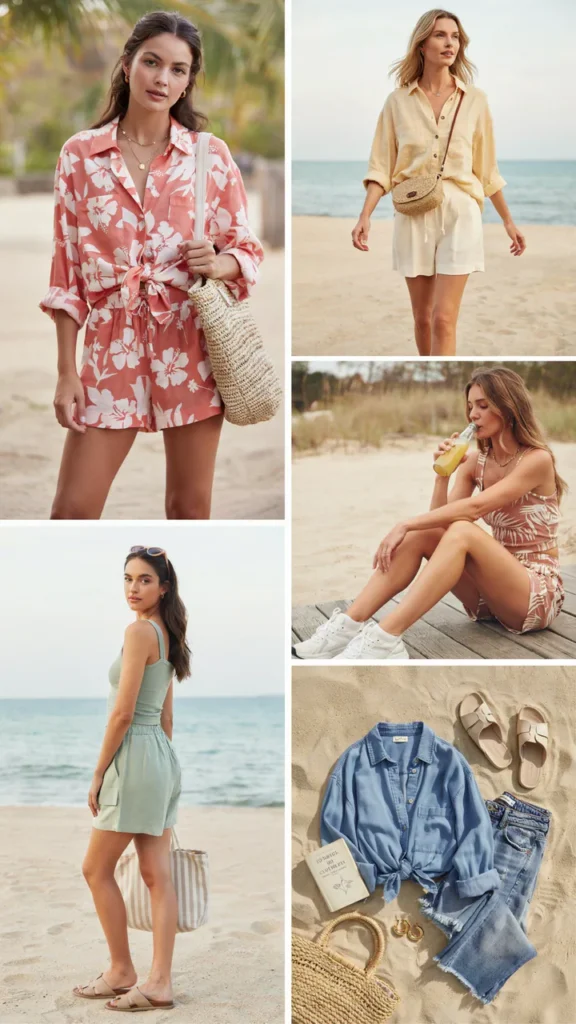 Flowy Matching Shorts Set