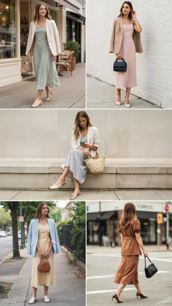 Casual Dress with Blazer
